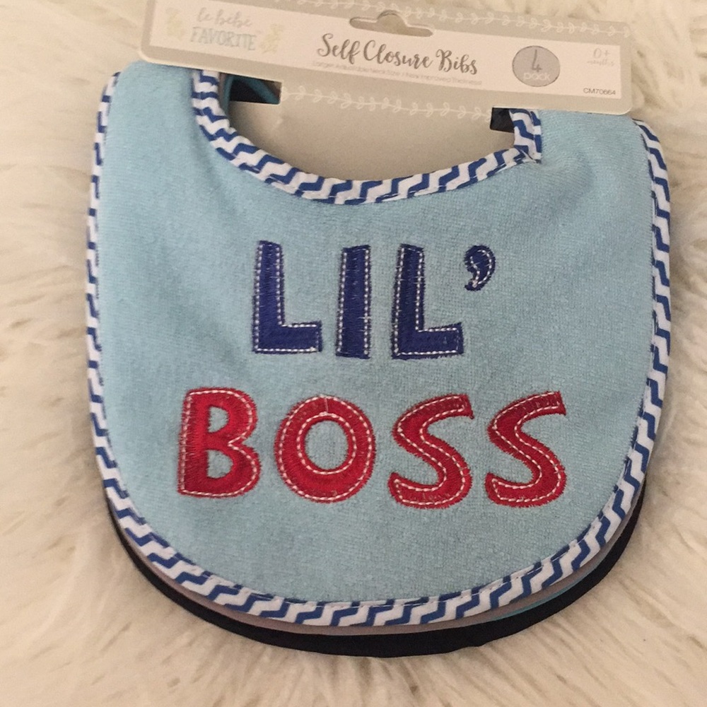 Set of 4 bibs